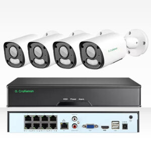 Alternative view of Σετ καταγραφικό 8κάναλο POE 4Κ ανάλυσης με 4 Κάμερες μεταλλικές Bullet 6MP full color night G.Craftsman