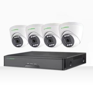 G Craftsman σετ POE με 4μεταλλικές κάμερες των 5Mp με φακό sony και 8κάναλο καταγραφικό 4Κ με διαχωρισμό καταγραφής κίνησης