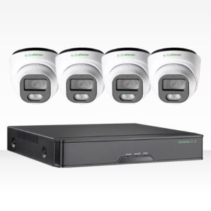 G Craftsman σετ POE με 4 μεταλλικές κάμερες Dome 4MP φακό Sony IMX335 30fps και 8κάναλο καταγραφικό 4Κ με AI διαχωρισμό καταγραφής κίνησης