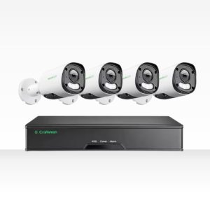 Alternative view of G Craftsman σετ POE με 4 μεταλλικές κάμερες Bullet 8MP φακό Sony 30fps και 8κάναλο καταγραφικό 4Κ με AI διαχωρισμό καταγραφής κίνησης