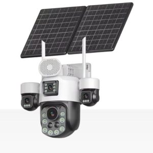 4G Τετραπλή solar κάμερα με τρείς Ρομποτικούς φακούς και τεράστιο ζούμ 99Χ Bogias