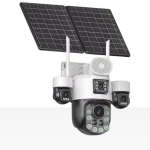 Alternative view of 4G Τετραπλή solar κάμερα με τρείς Ρομποτικούς φακούς και τεράστιο ζούμ 99Χ Bogias