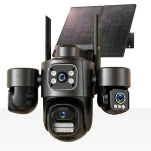 4G κάμερα με ηλιακό τριπλή με τριπλό μηχανισμό και ζούμ για 32 μέτρα